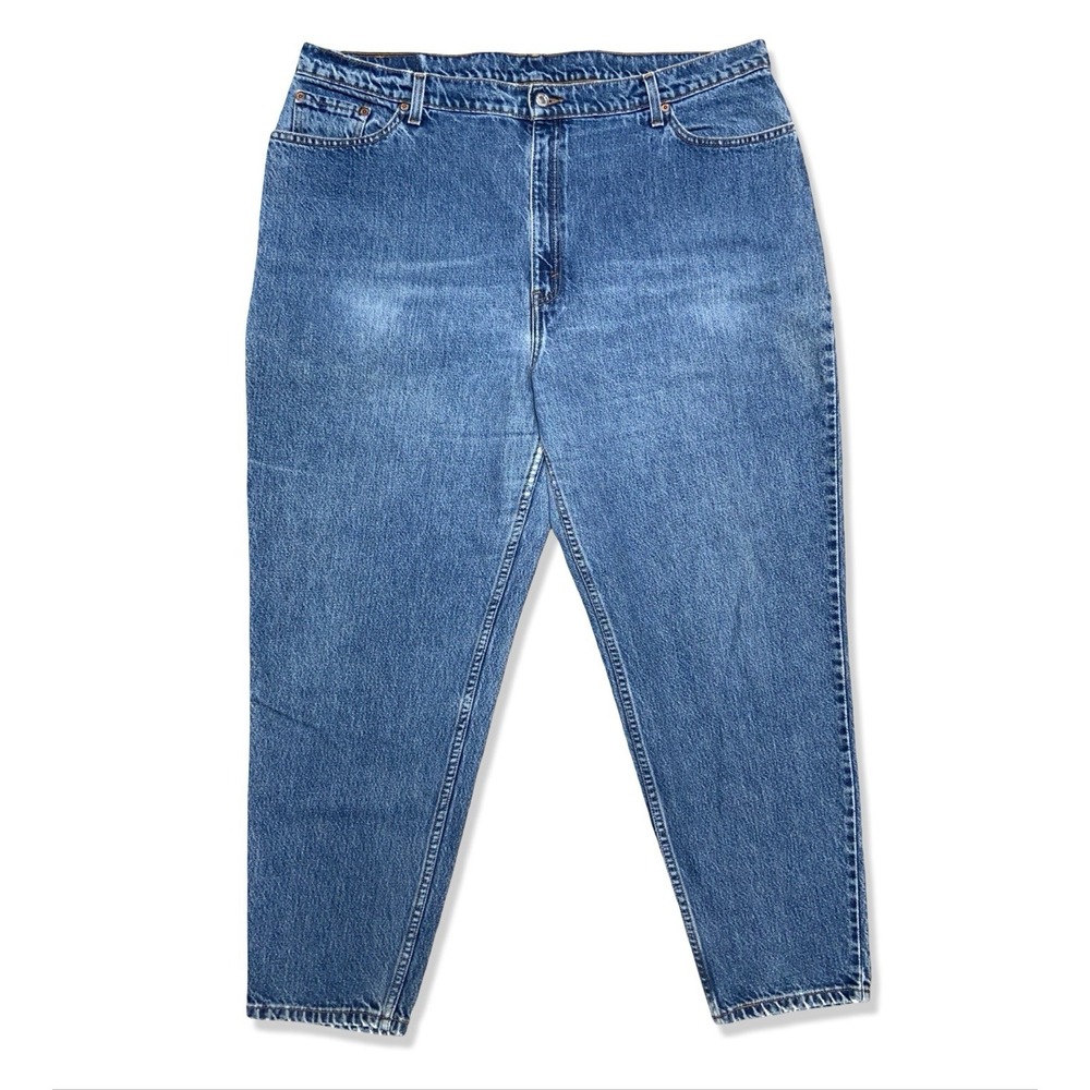 Vintage 1999 Levi's 550 Relaxed Tapered Jeans Women's 41x28 Blue Denim